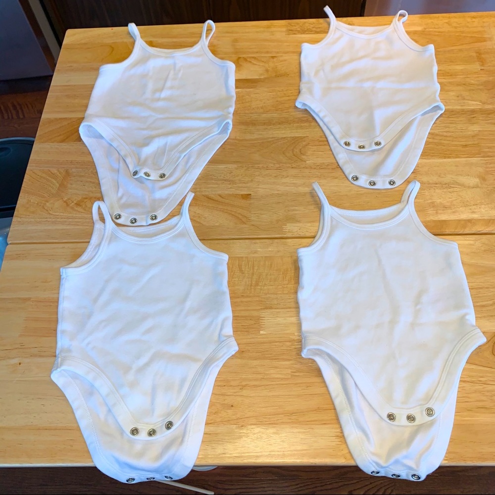 Set of 3 White bodysuits